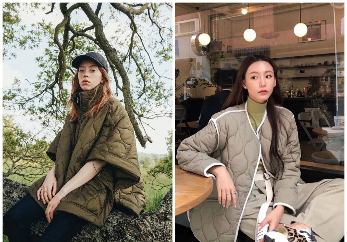 细节 刘雯、迪丽热巴、赵露思集体“带货”，绗缝棉服怎么穿才好看？