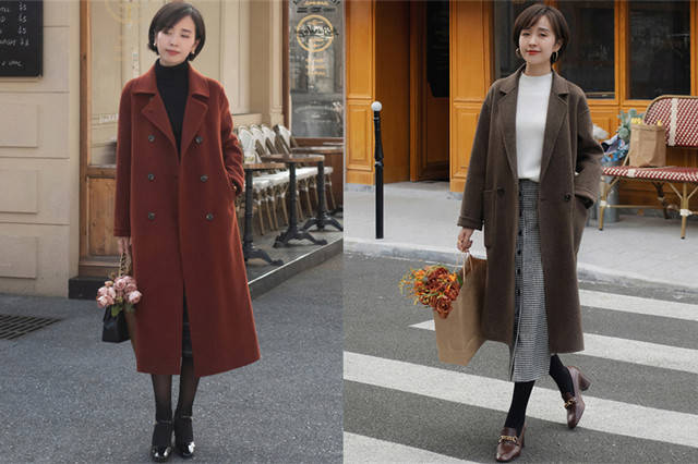 右图 冬季的第一件切尔西大衣，要穿搭带来温暖感的棕色，沉稳而时髦