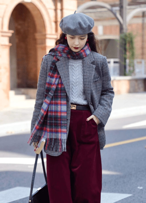 元素 今年大火的“格纹外套”,比羽绒服还耐穿保暖,洒脱时髦又有气场
