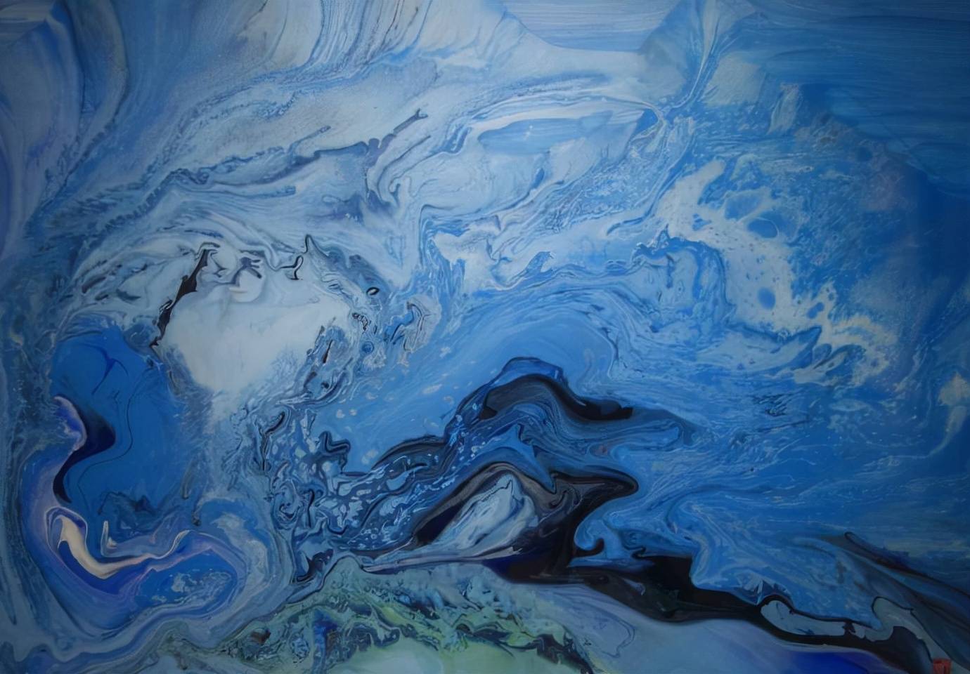 中国当代康定斯基抒情抽象派贺建国