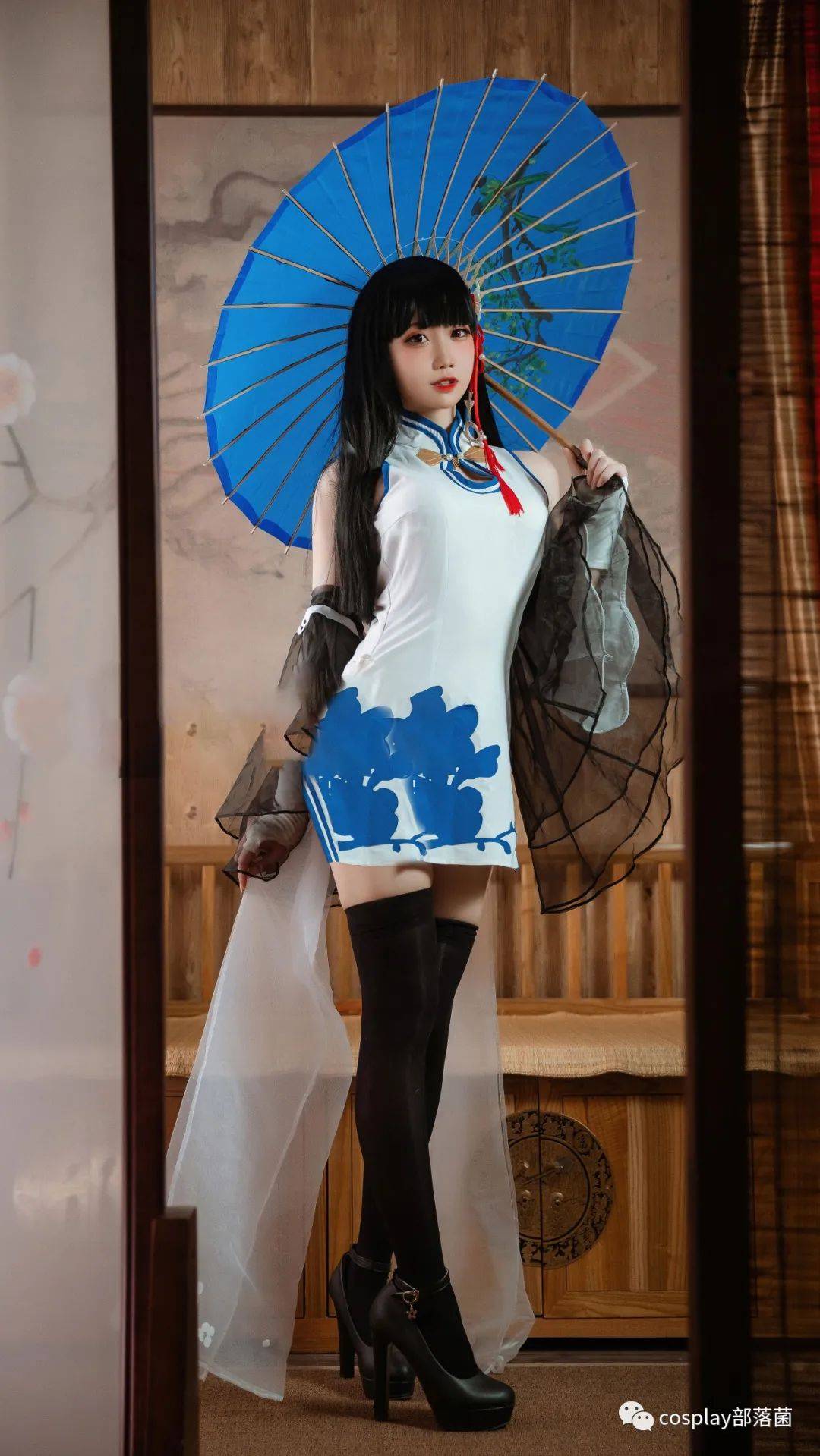 cos:碧蓝航线旗袍逸仙cos正片@焖焖碳_wb