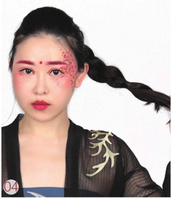 亮片谁家锦鲤误入池塘，锦鲤姬妆发图解