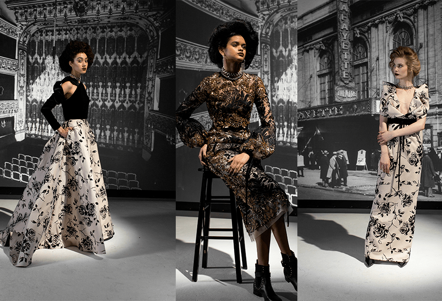 服装 Bibhu Mohapatra 2021秋冬，自由且轻盈，紫红色的浪漫与故事