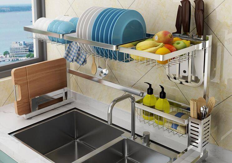拯救小厨房丨多功能水槽置物架 收纳