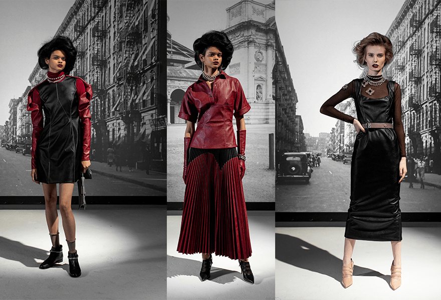 服装 Bibhu Mohapatra 2021秋冬，自由且轻盈，紫红色的浪漫与故事