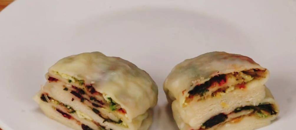 做法|早餐的吃法太过瘾,不烫面不发面,柔软多层营养解馋,比包子还香