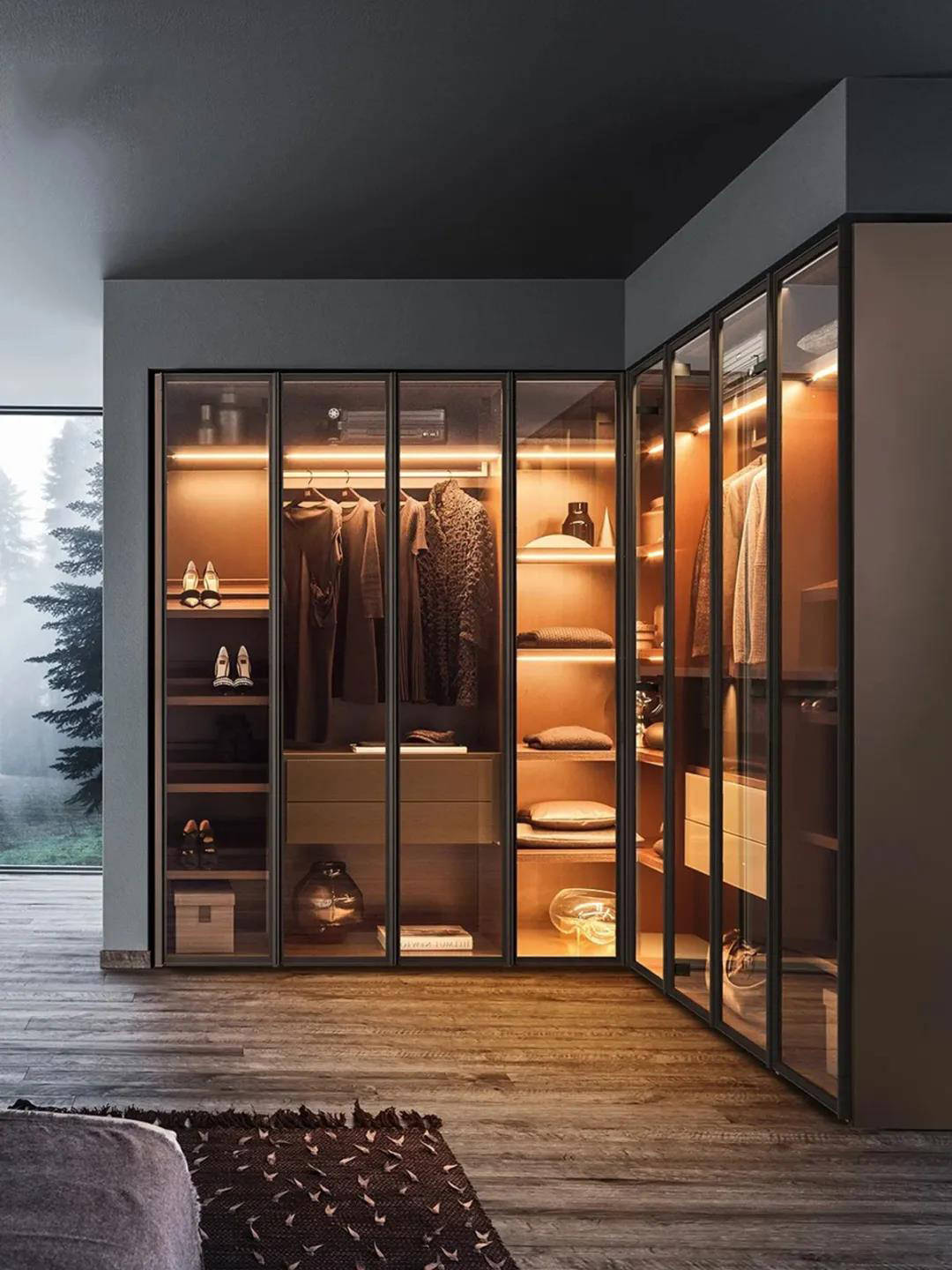 顶天立地式定制衣柜丨合理构造空间,打造海量存储空间