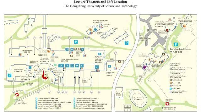 香港科技大学平面图图片