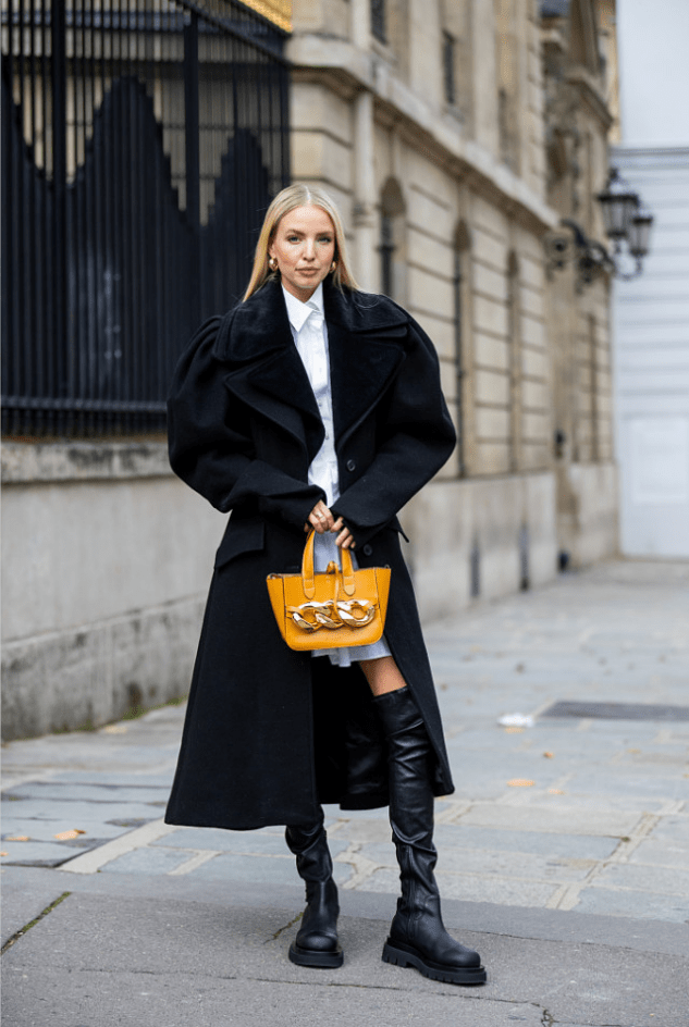 黑色 穿来穿去，还是极简风“黑色大衣”最时髦，百搭不踩雷还好看