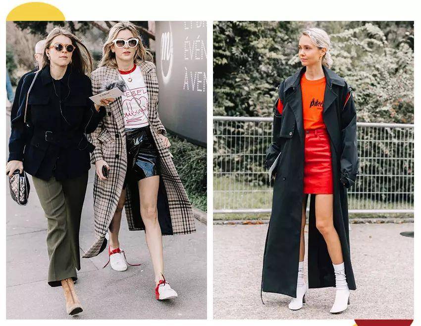 美得 入冬穿大衣＋裙子，美得无可救药！