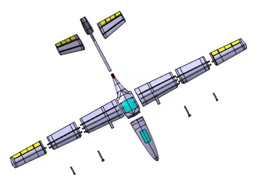西安航空学院自主研发设计的“三文鱼”无人机试飞成功