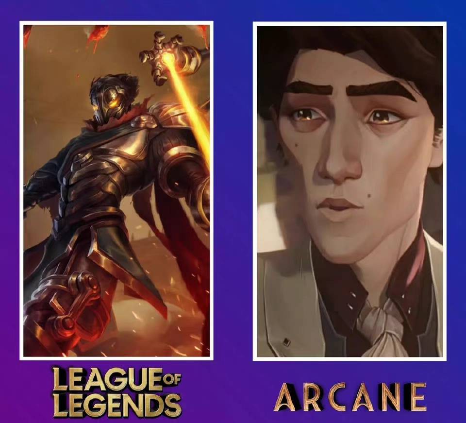 英雄联盟双城之战:出场9位英雄,和游戏中区别有多大?_杰斯