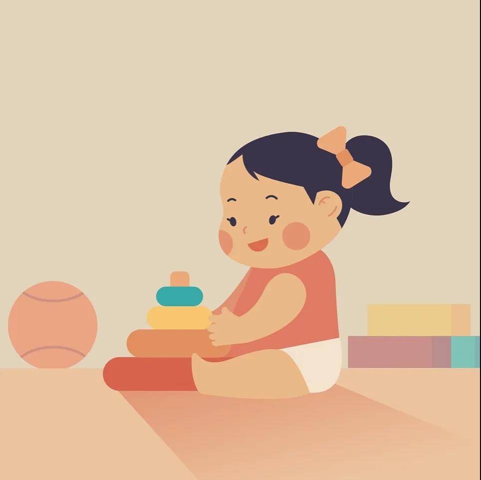 色彩与线条我喜欢这平静与温暖的插画