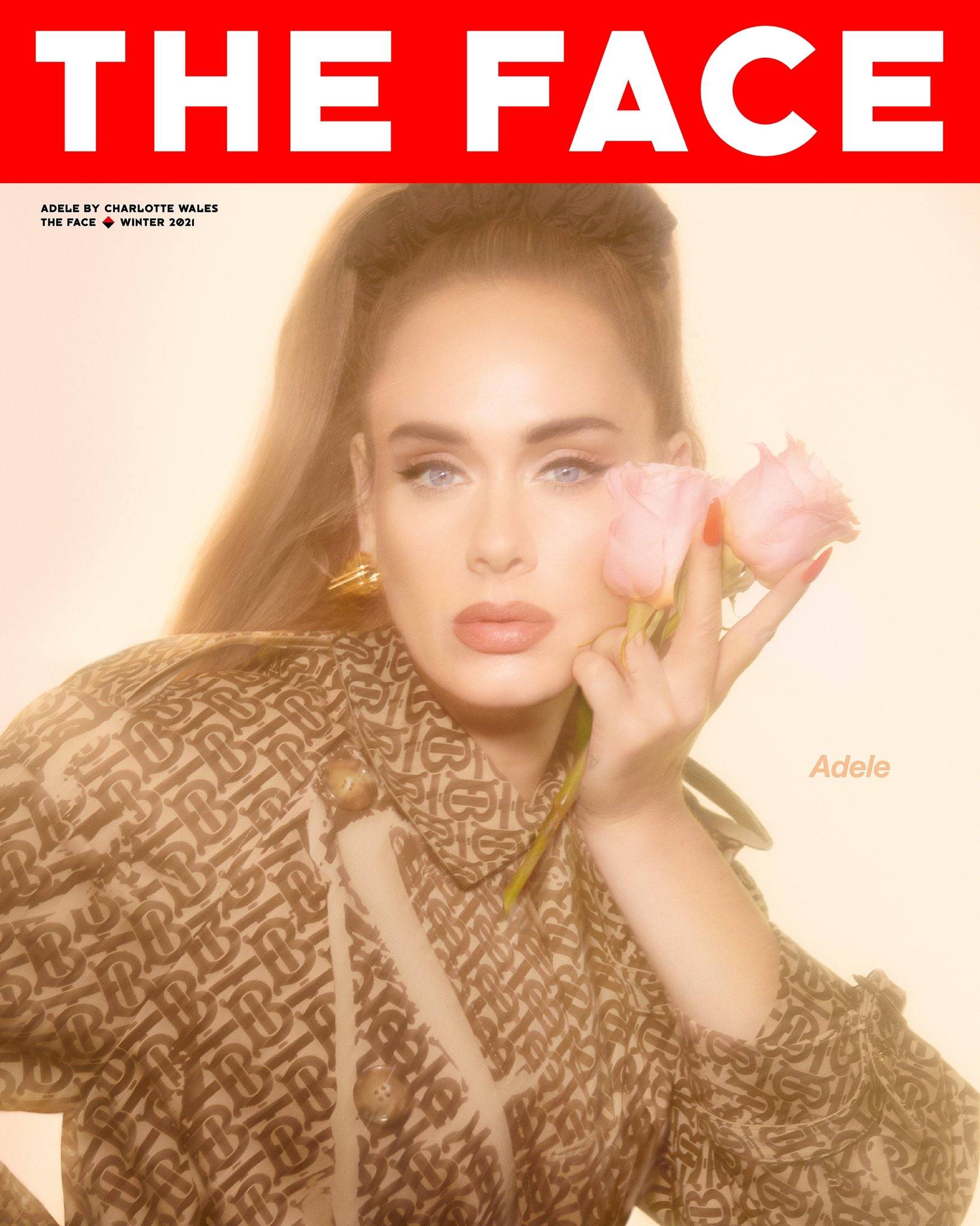 adele登上the face magazine冬季刊封面写真公开.