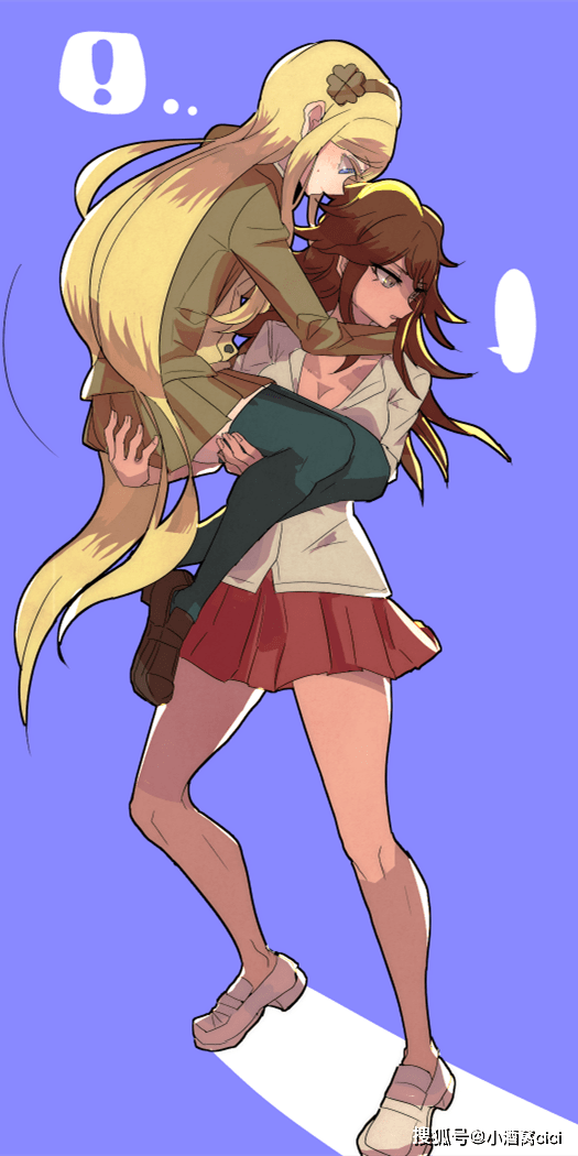 《弹丸论破》索尼娅内瓦曼和其他角色的奇怪组合,动漫全面屏壁纸