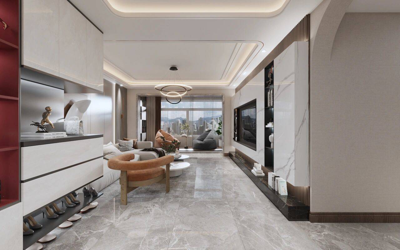 成都150平现代轻奢风设计效果图丨内敛而高级的居住空间_业主