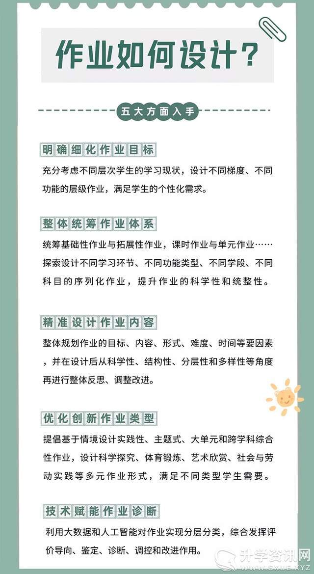 成都印發《中小學作業設計實施指南》 提質減負中小學作業這樣佈置