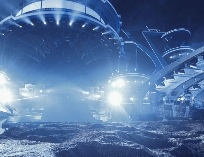 舞台|华晨宇火星演唱会预热，主舞台多视角呈现，打造火星上的音乐家园