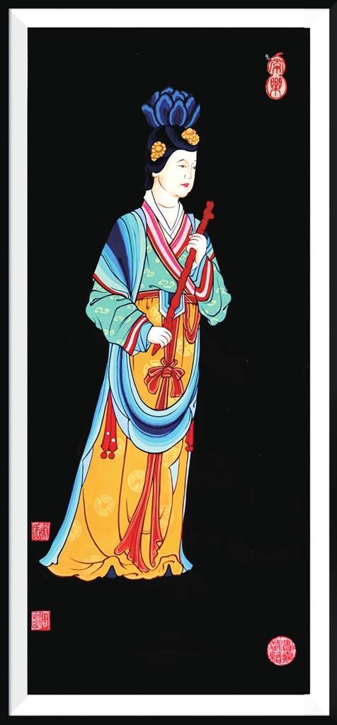 晕墨点彩传汉风——谢宝明和她的汉风传统彩绘艺术