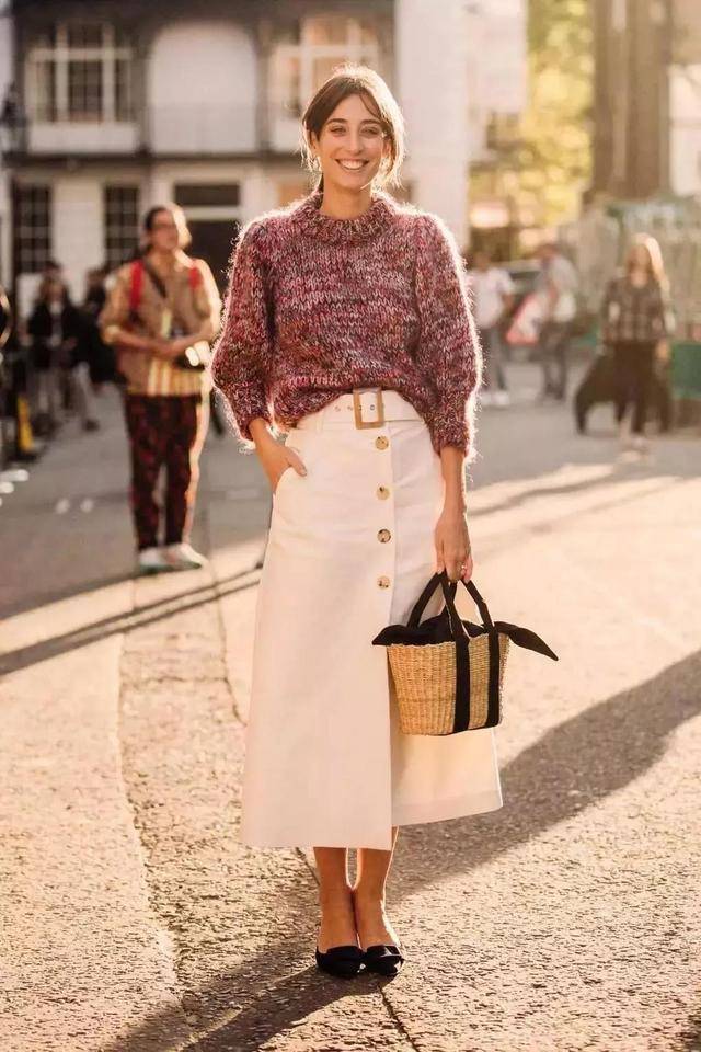 毛衣 毛衣+裙子的神仙组合,优雅又时髦