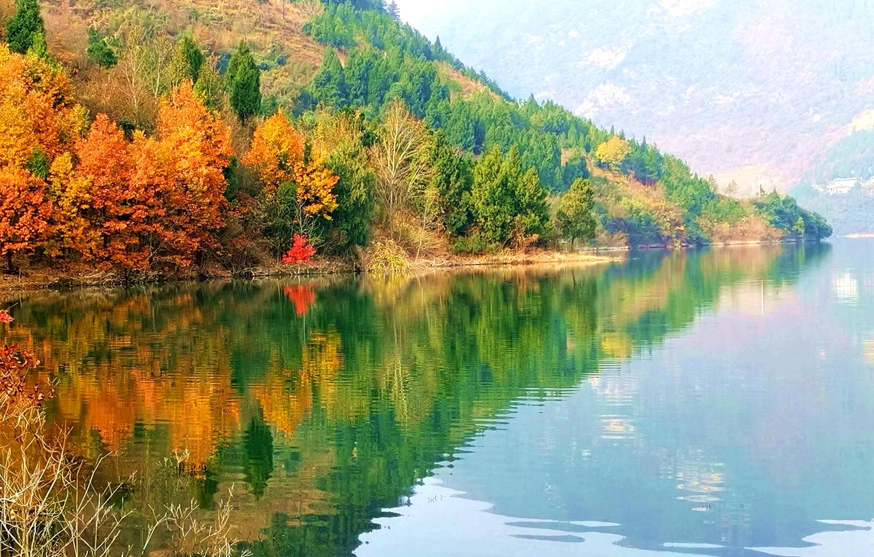 宁强白龙湖景区图片