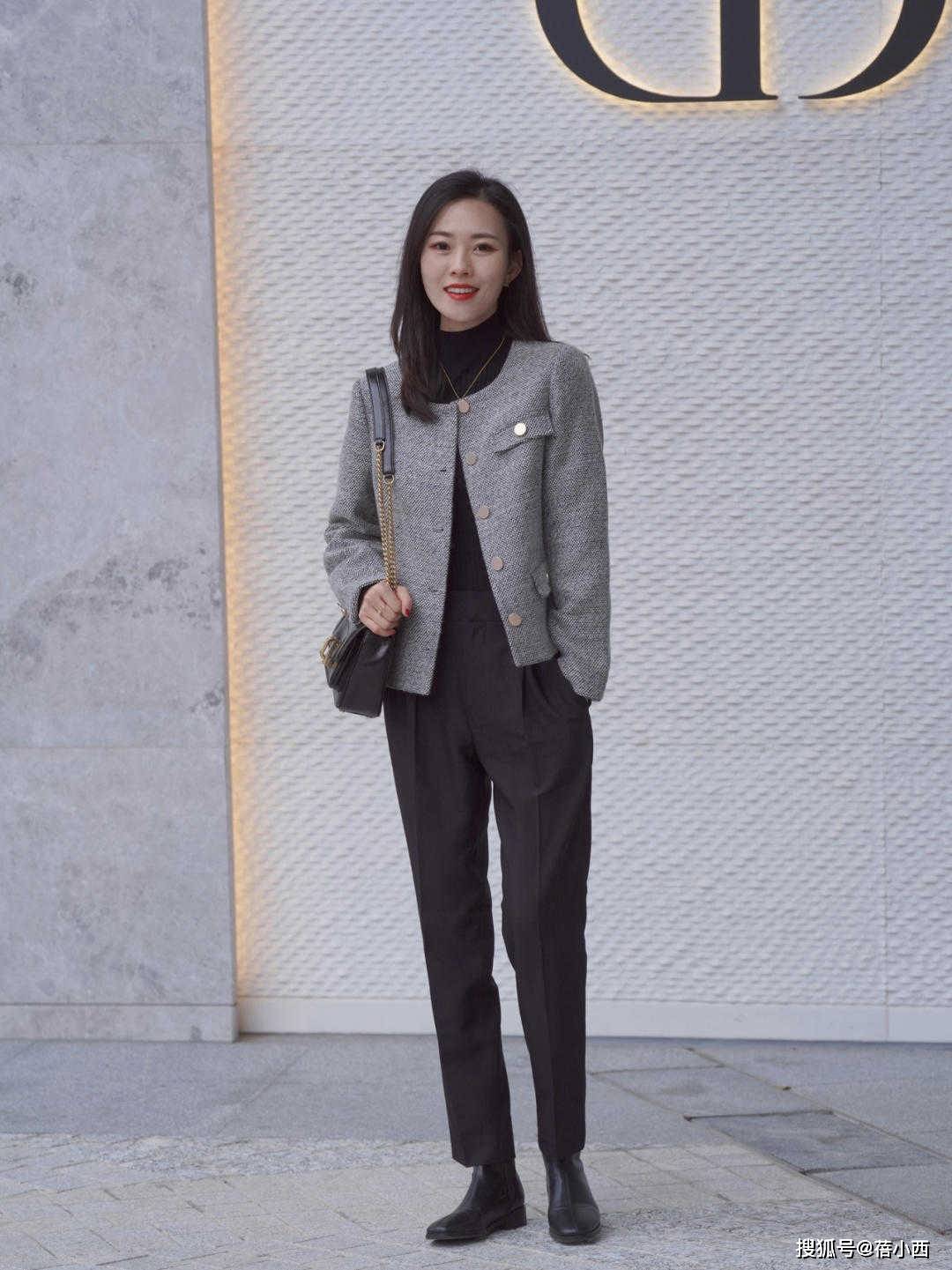 黑色 穿什么都不能没有小香风，优雅时髦有气质，基础款照样好看！