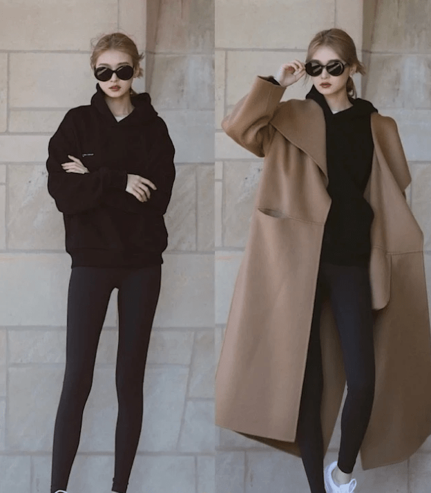大衣 3种经典搭配look，简单朴素又时髦，轻松穿出潮女范