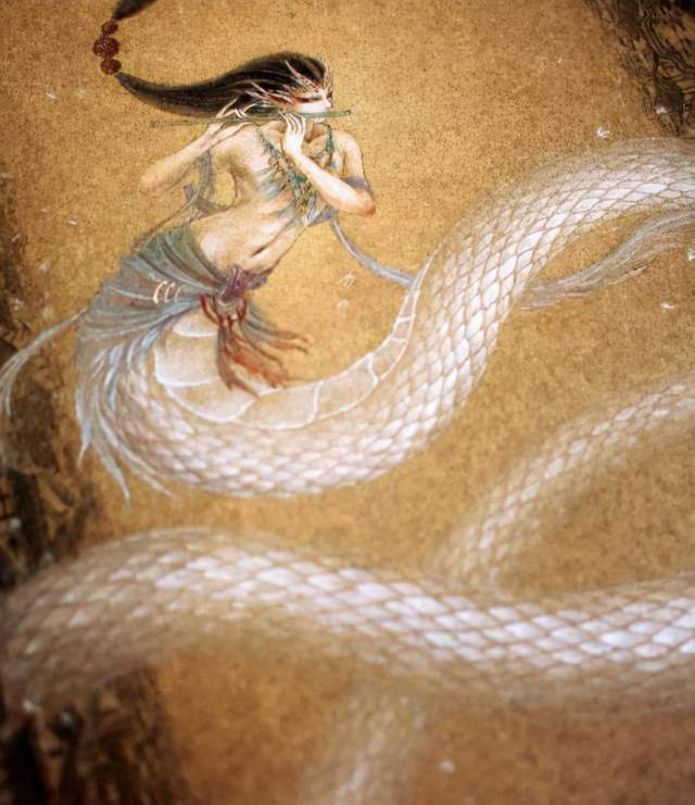 山海经里的白蛇图片