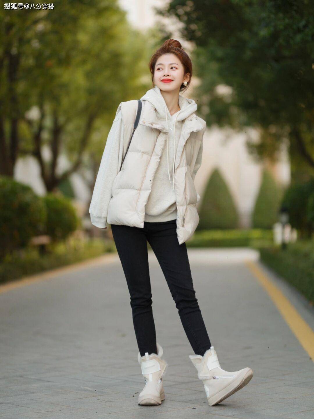 美眉 冬季不露脚踝也很洋气，试试这些“雪地靴”，保暖舒适又百搭