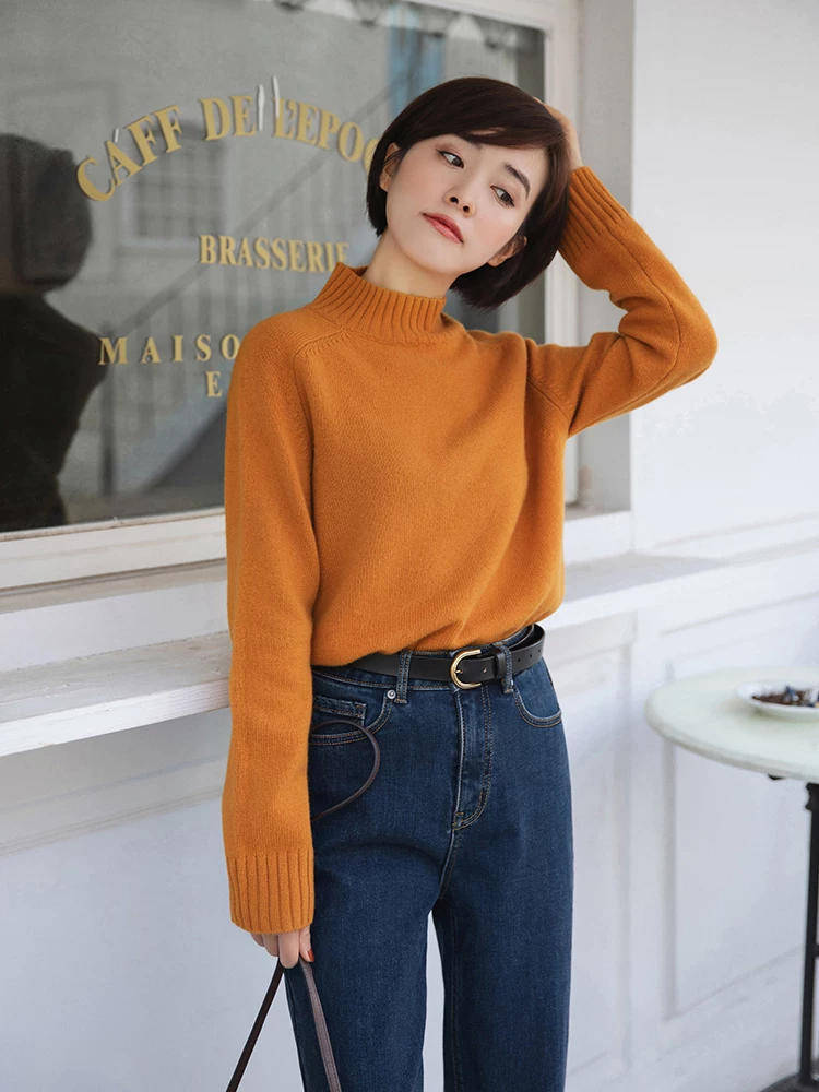 黑色 博主示范告诉你,为什么你穿毛衣不好看,尝试这样穿,简约优雅