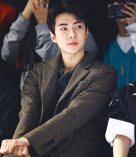 当然也有不少的男明星也很喜欢吴世勋,肖战就是一个,肖战的颜值也非常