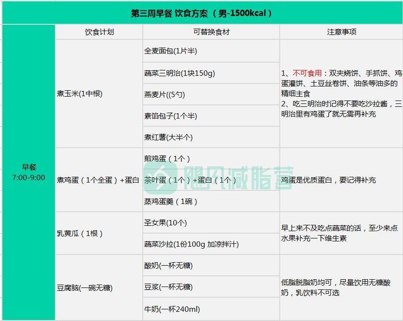 间歇|21天减脂食谱 ｜「学生篇」据说学生党这么吃最减肥