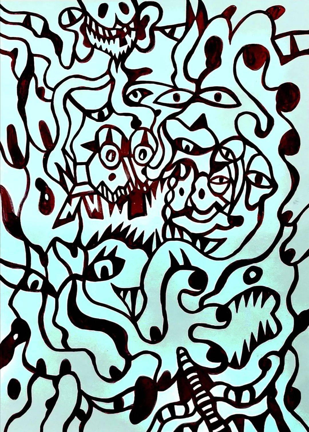 福虎迎新春全国艺术名家邀请展梁柱绘画作品