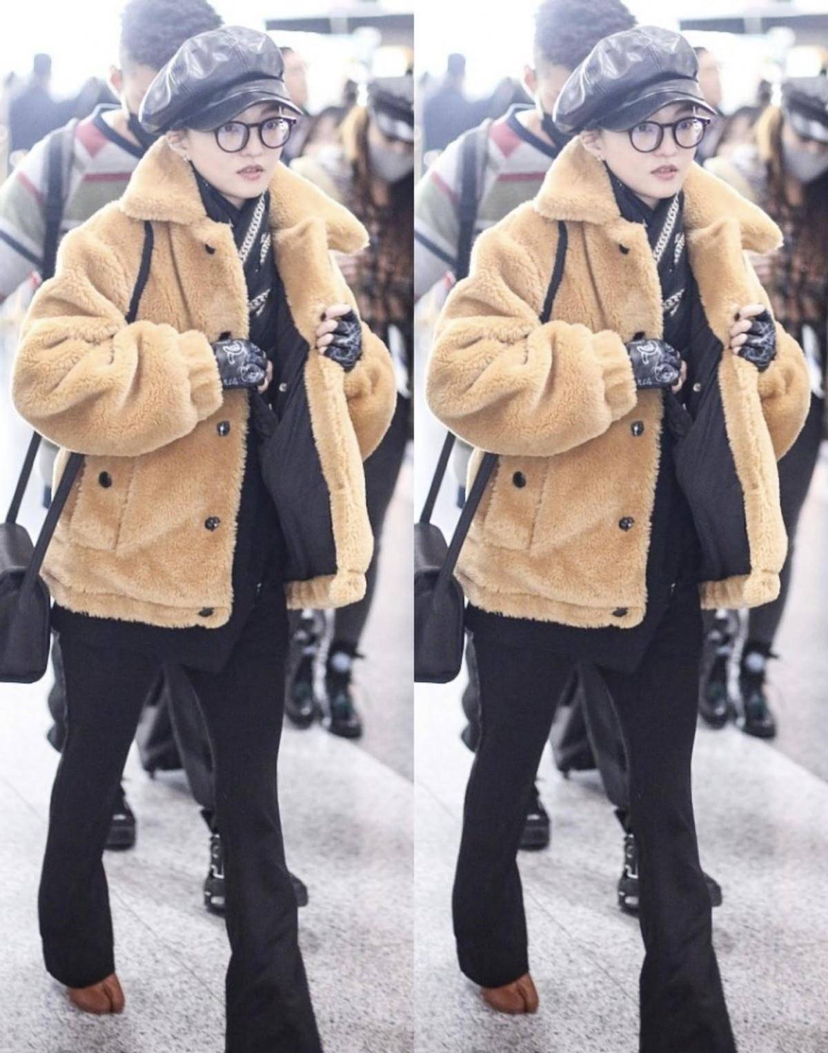 服装 冬天过了一半才发现,夹克还是这么选才好看,张韶涵的造型挺美的
