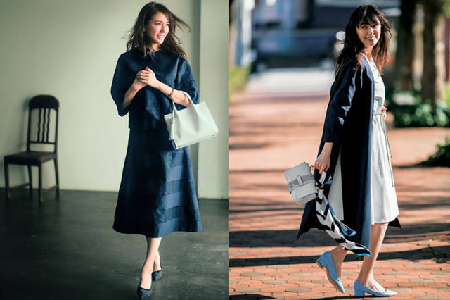 皇家 没想到,知性藏青色也能穿得如此时髦感,与皇家蓝搭配也太别致了