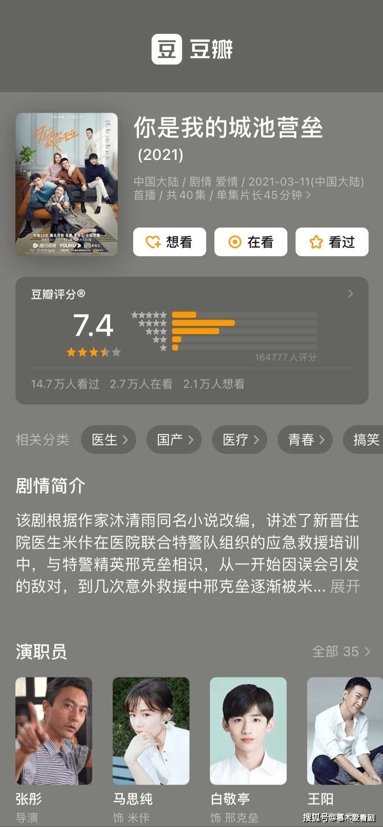 张新成|4部豆瓣7分以上的现偶剧，一部比一部精彩，你看过几部？