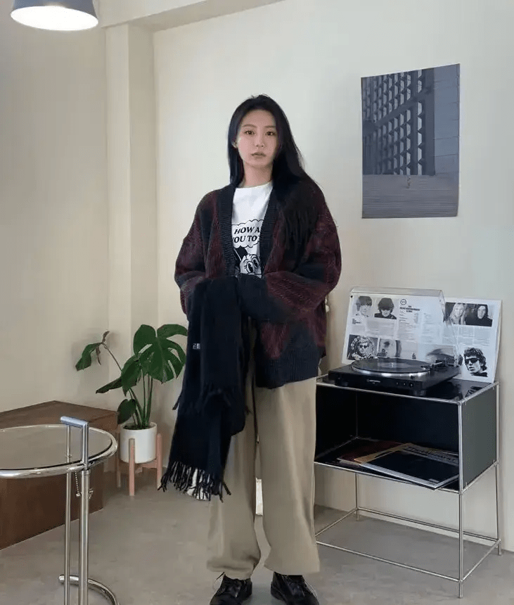 马海毛 冬天毛衣精选篇：25+的小姐姐复古毛衣好漂亮，是传统与简化结合