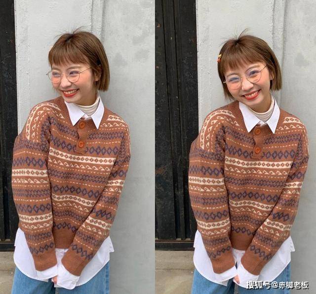 设计 毛衣+大衣、直筒裤+靴子,简约显气质的保暖look,穿出时尚感