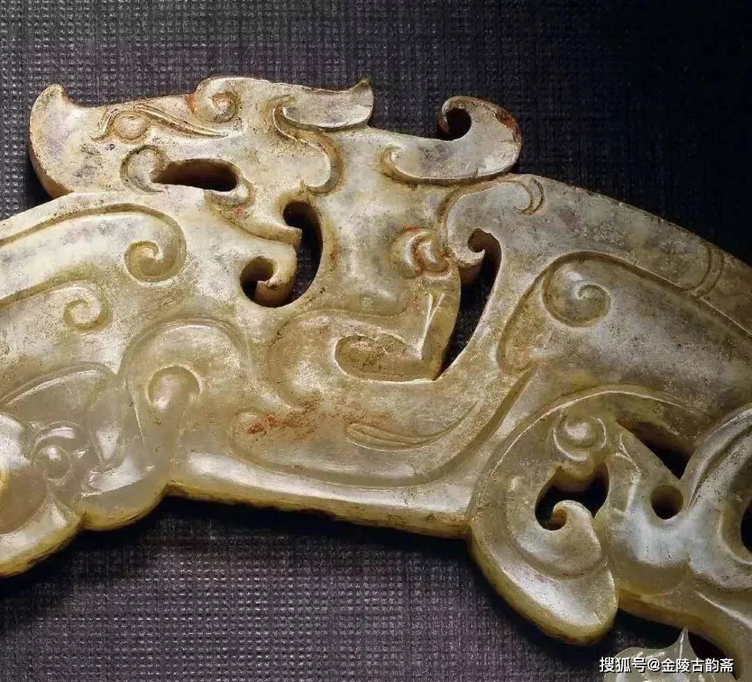 天然白翡翠 辟邪俑根付 】 倣古葬玉 明～清朝期 中華古玩 L0205F