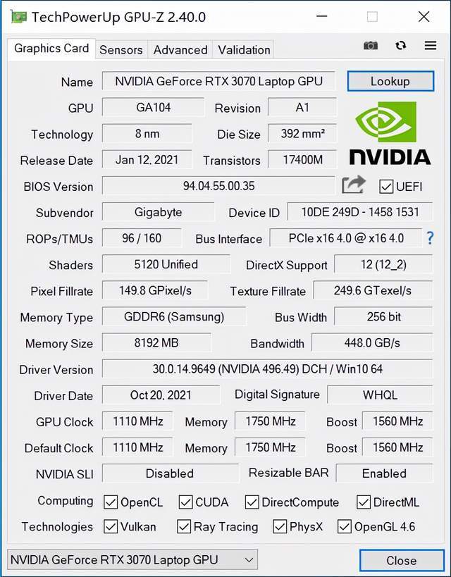 评测|AORUS 15P XD RTX 游戏本评测：130W RTX 3070 加持，跑满 300Hz 电竞屏