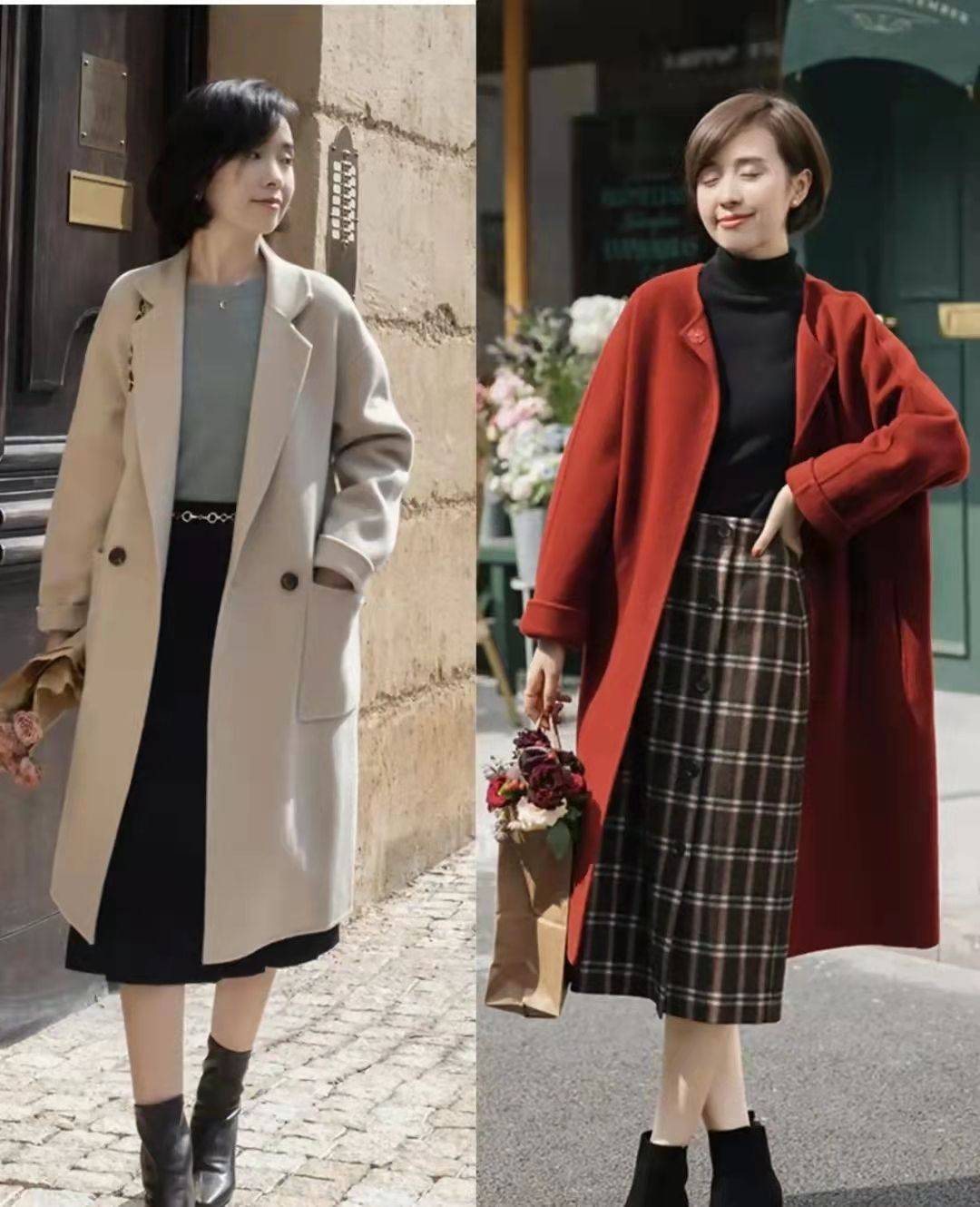 显得 冬季穿半身裙更惊艳，5种半身裙搭配方式，优雅且时髦