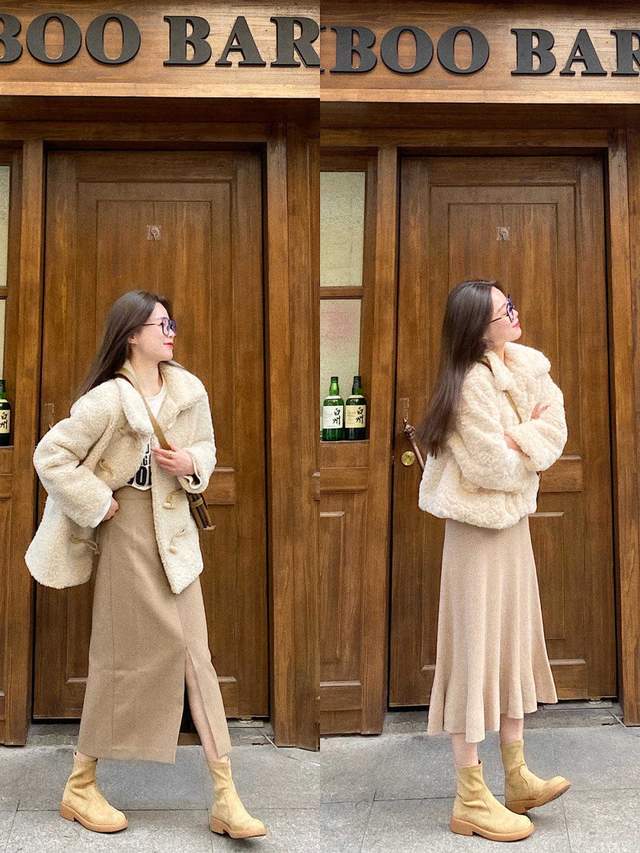 颜色 比大衣暖和，比羽绒服时尚，冬天的羊羔毛外套比想象更漂亮