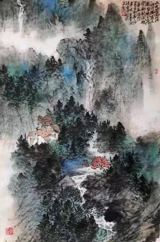 参展画家孙有才誉满金陵墨海玩家二十周年书画展