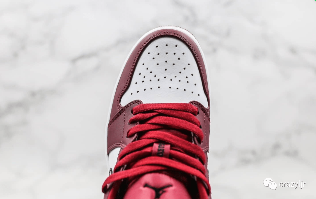 Low 小姐姐最爱Air Jordan 1 low AJ1 酒红 白红 芝加哥 低帮 篮球鞋