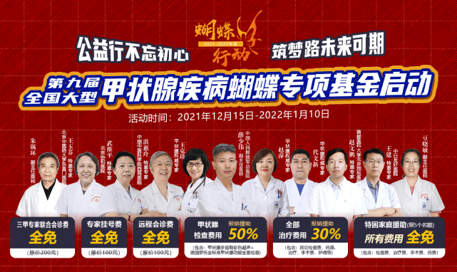 蝴蝶|公益行不忘初心|第九届“蝴蝶行动”全国大型甲状腺公益援助工程正式启航