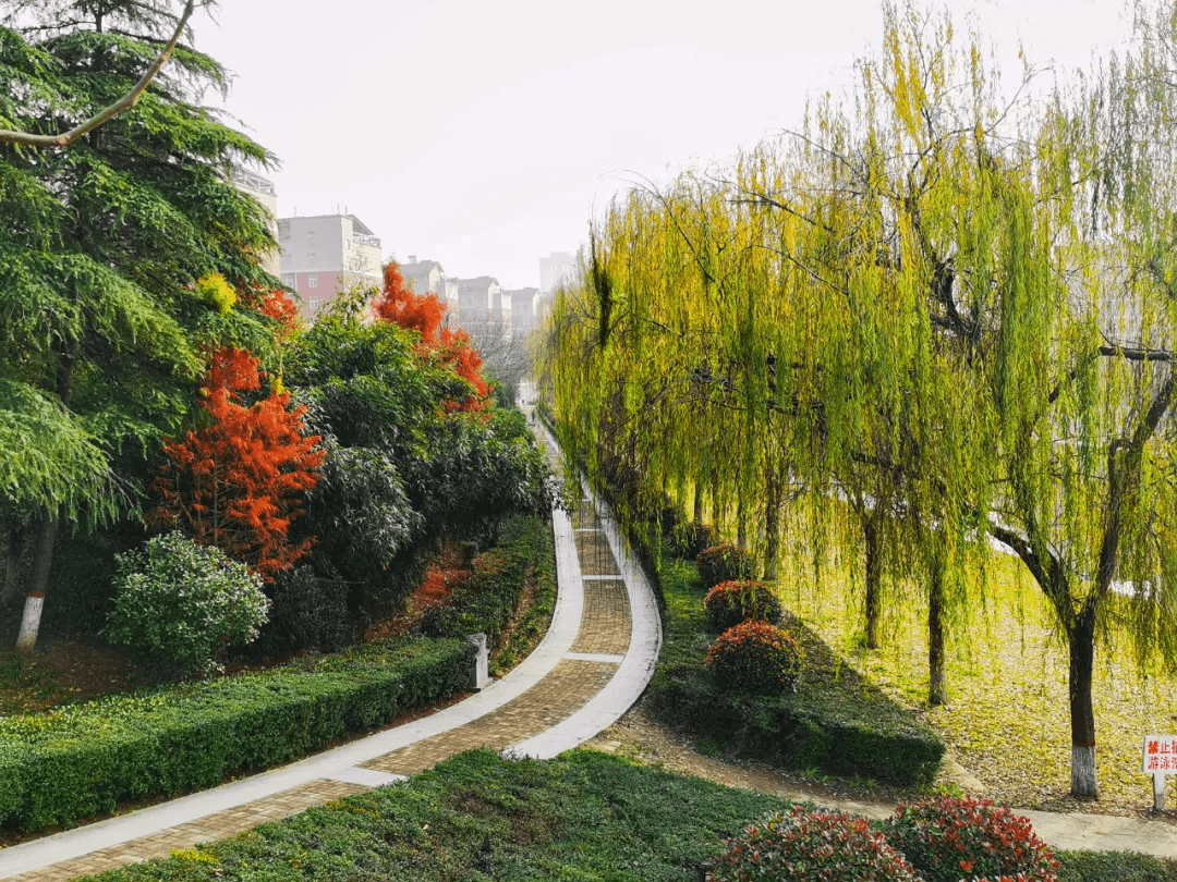 從南河公園到碧水江南遊園,醉人的美景步步相接,令人目不暇接.