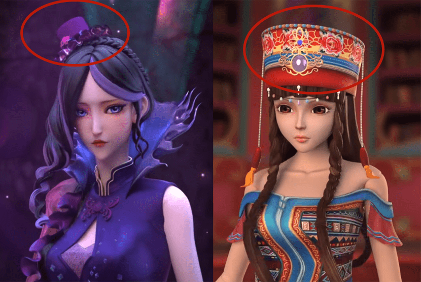 叶罗丽中不同的发饰类型,戴王冠的最多,戴帽子的只有毒夕绯和她_头饰