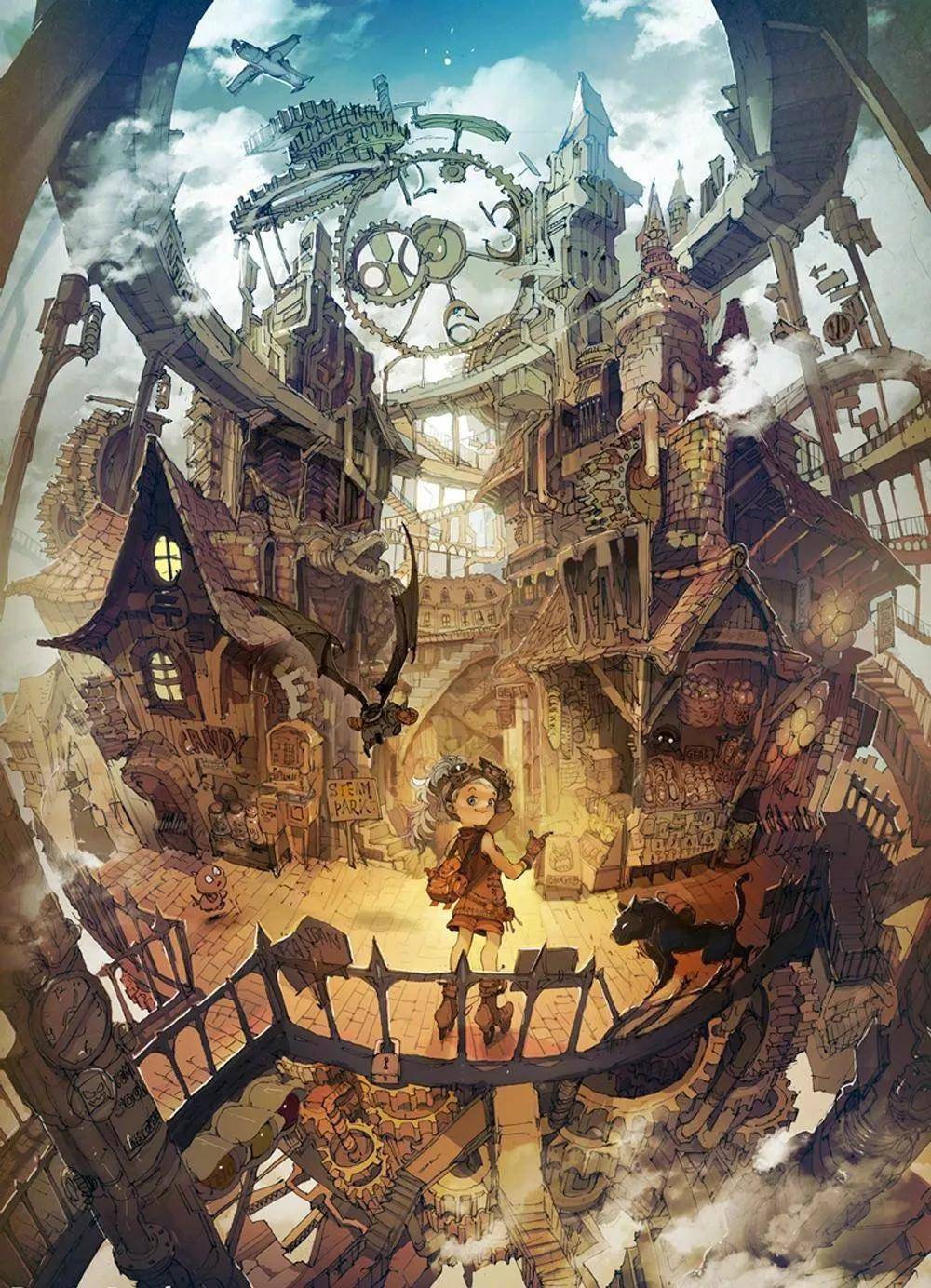 三画师|暗黑童话插画作品_方式很_冒险性_幻想