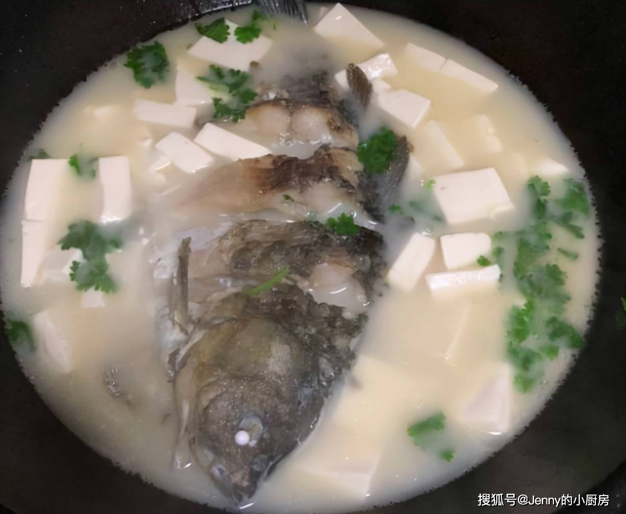 原創燉鯽魚豆腐湯學會處理2個問題魚湯奶白鮮香好喝快來學