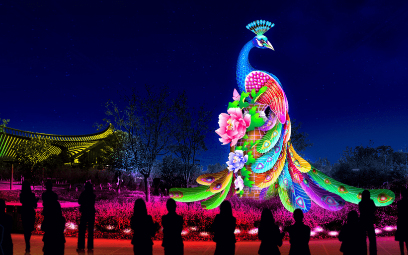 北京世园会灯会图片